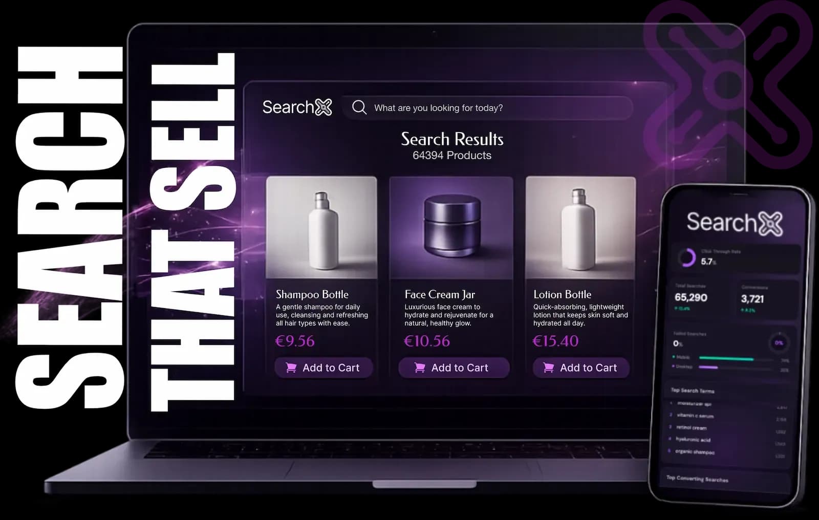 AI search + shopping assistant, €49/mo