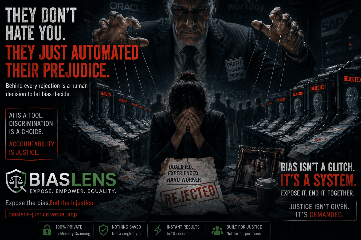 BiasLens. Who rejected you, AI or human?