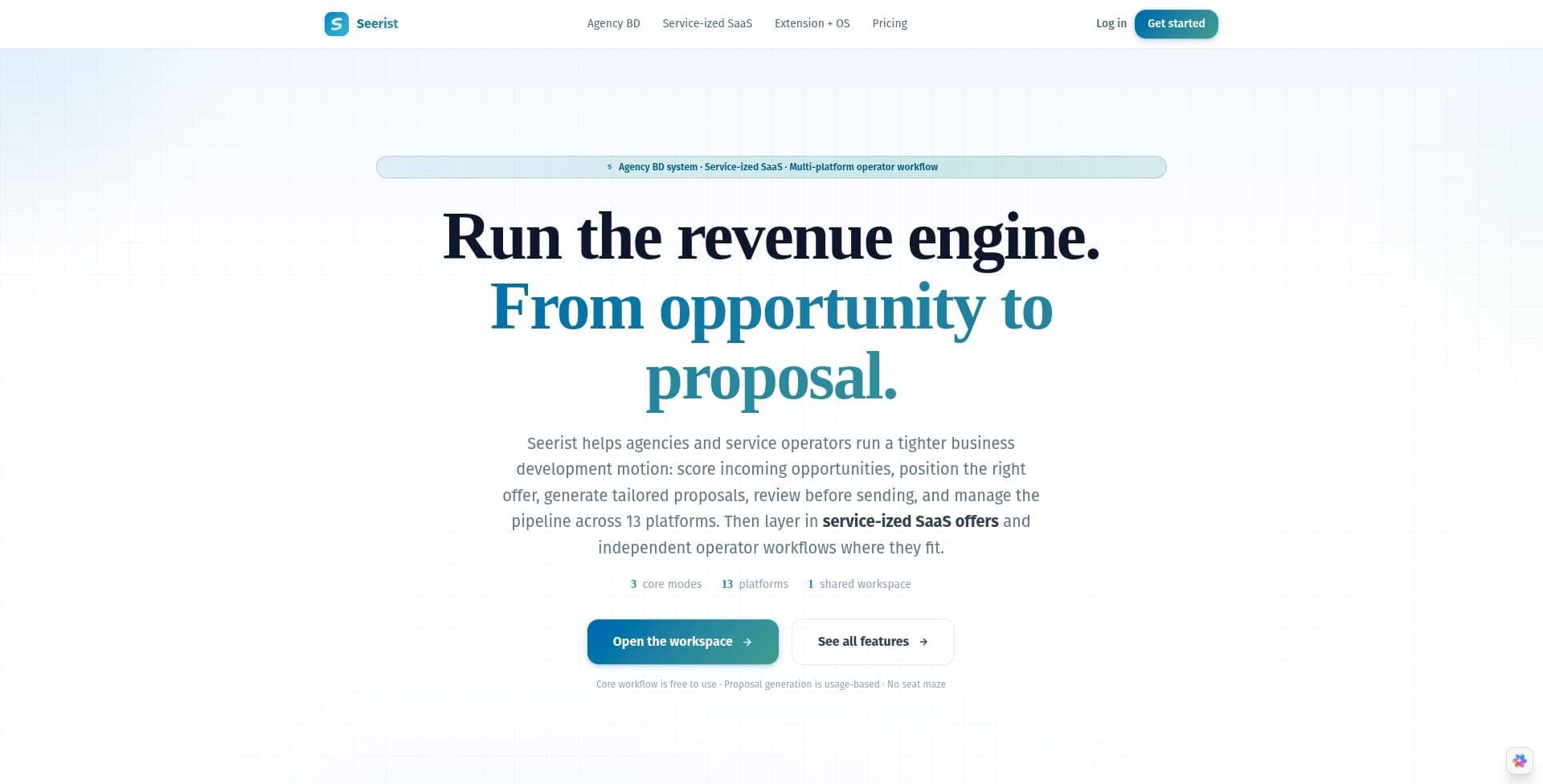 Seerist : Agency & SaaS BD System.