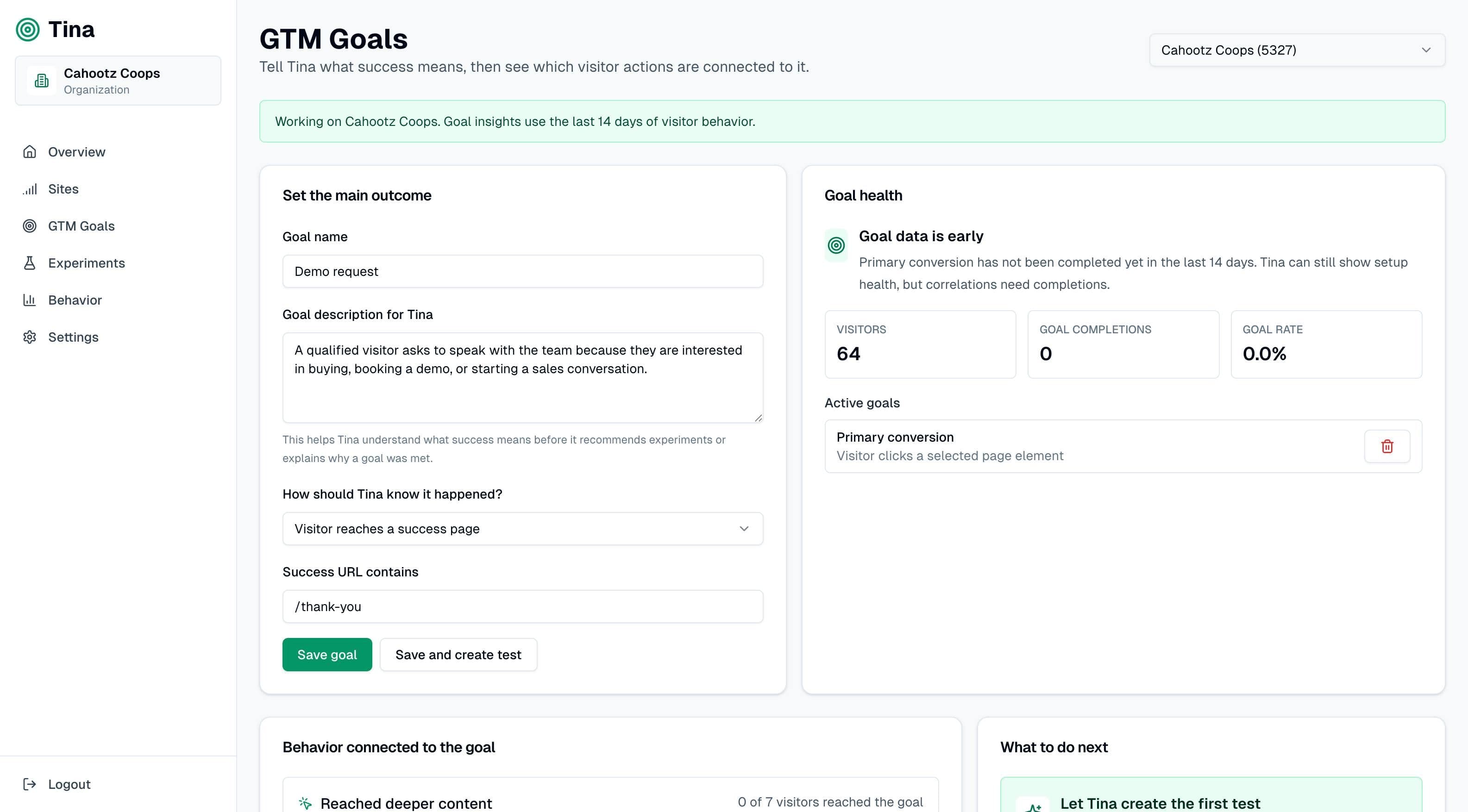 Tina - Automated GTM