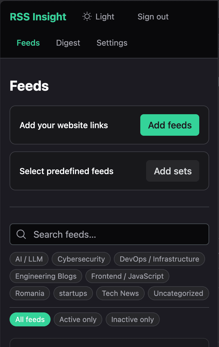 RSS Insight